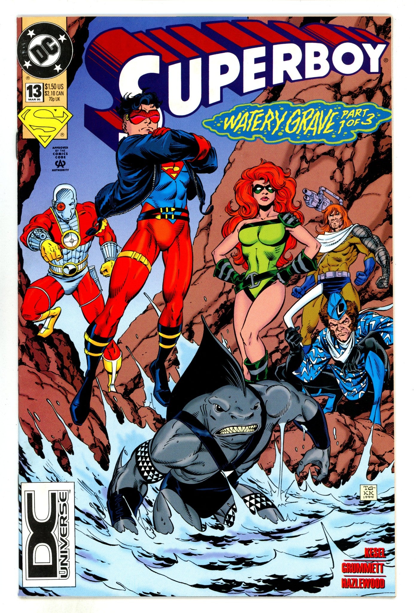 Superboy Vol 3 13 VF (8.0) (1995) DC Universe Logo 