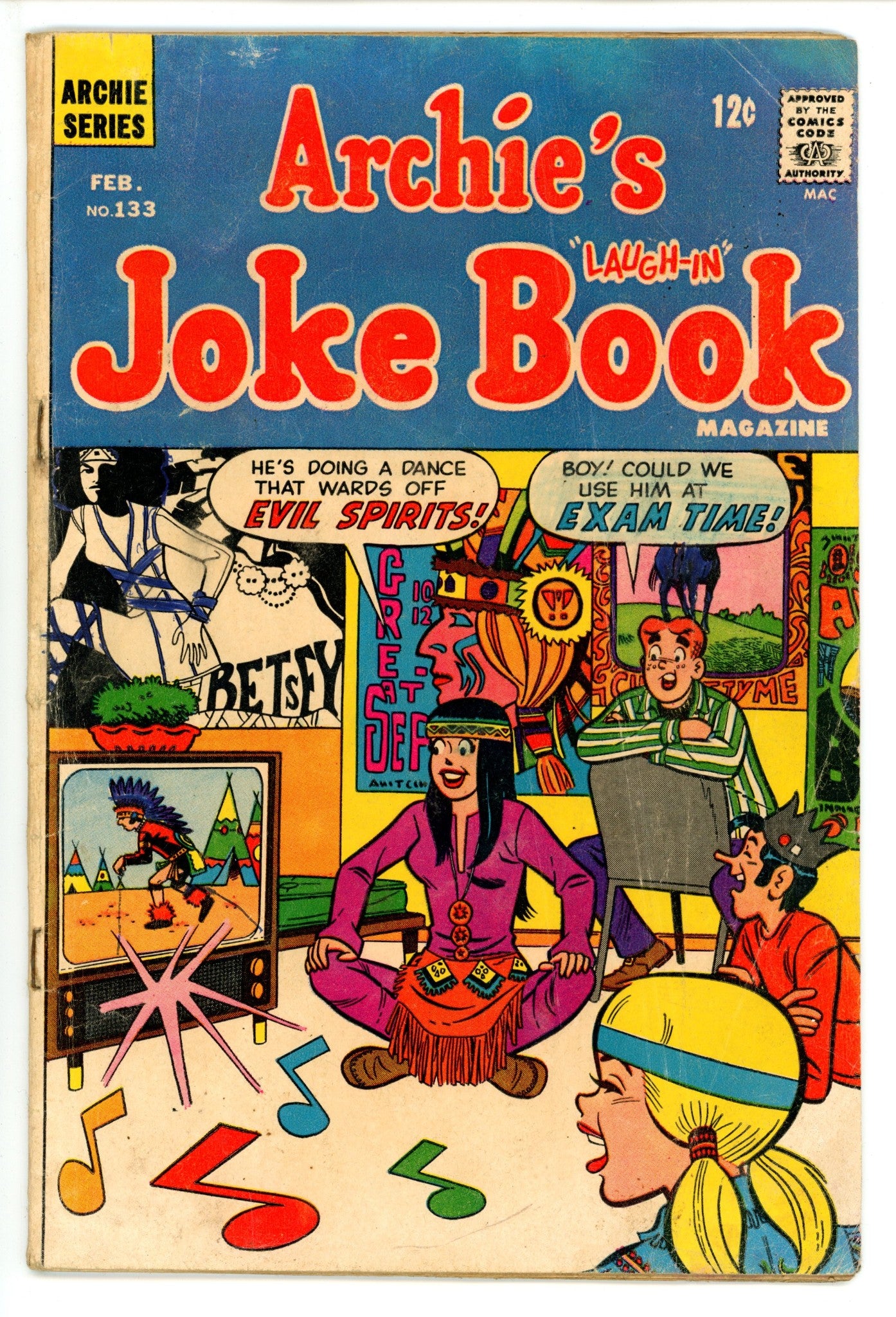 Archie's Joke Book Magazine 133 GD/VG (1969)