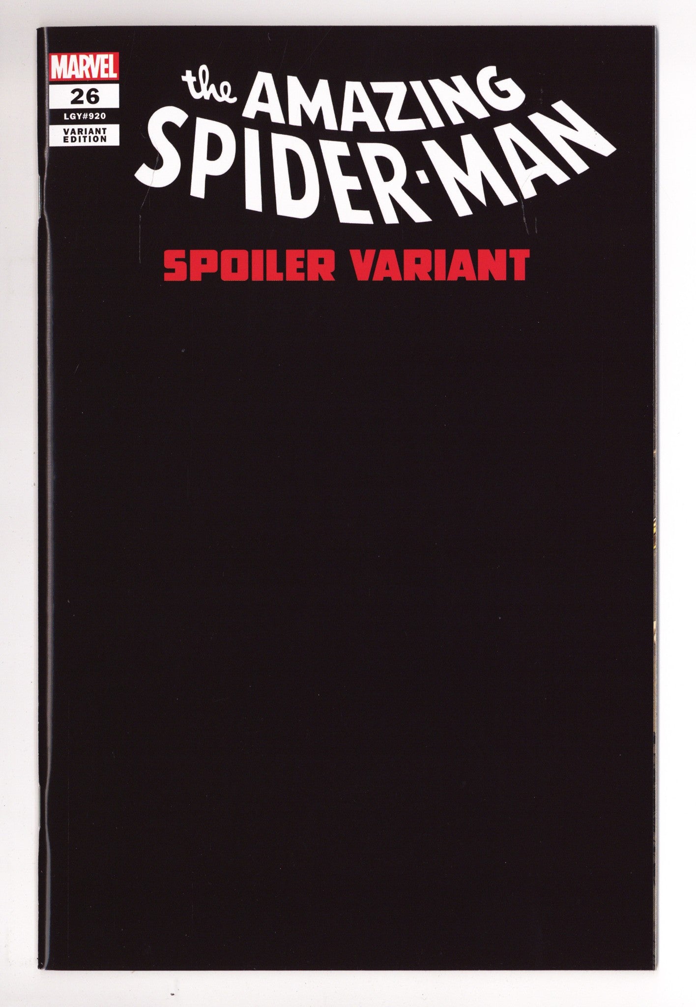 The Amazing Spider-Man Vol 6 26 (920) High Grade (2023) Frank Spoiler Variant 