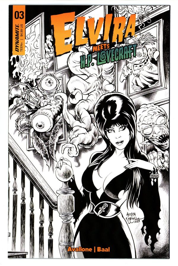 Elvira Meets Hp Lovecraft 3 Acosta Line Art Incentive Variant (2024)