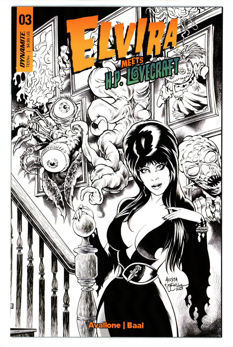Elvira Meets Hp Lovecraft 3 Acosta Line Art Incentive Variant (2024)