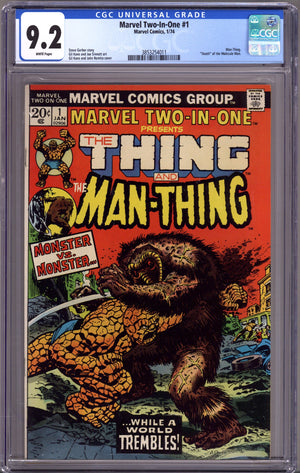 Marvel Two-in-One Vol 1 1 CGC 9.2 (NM-) (1974)