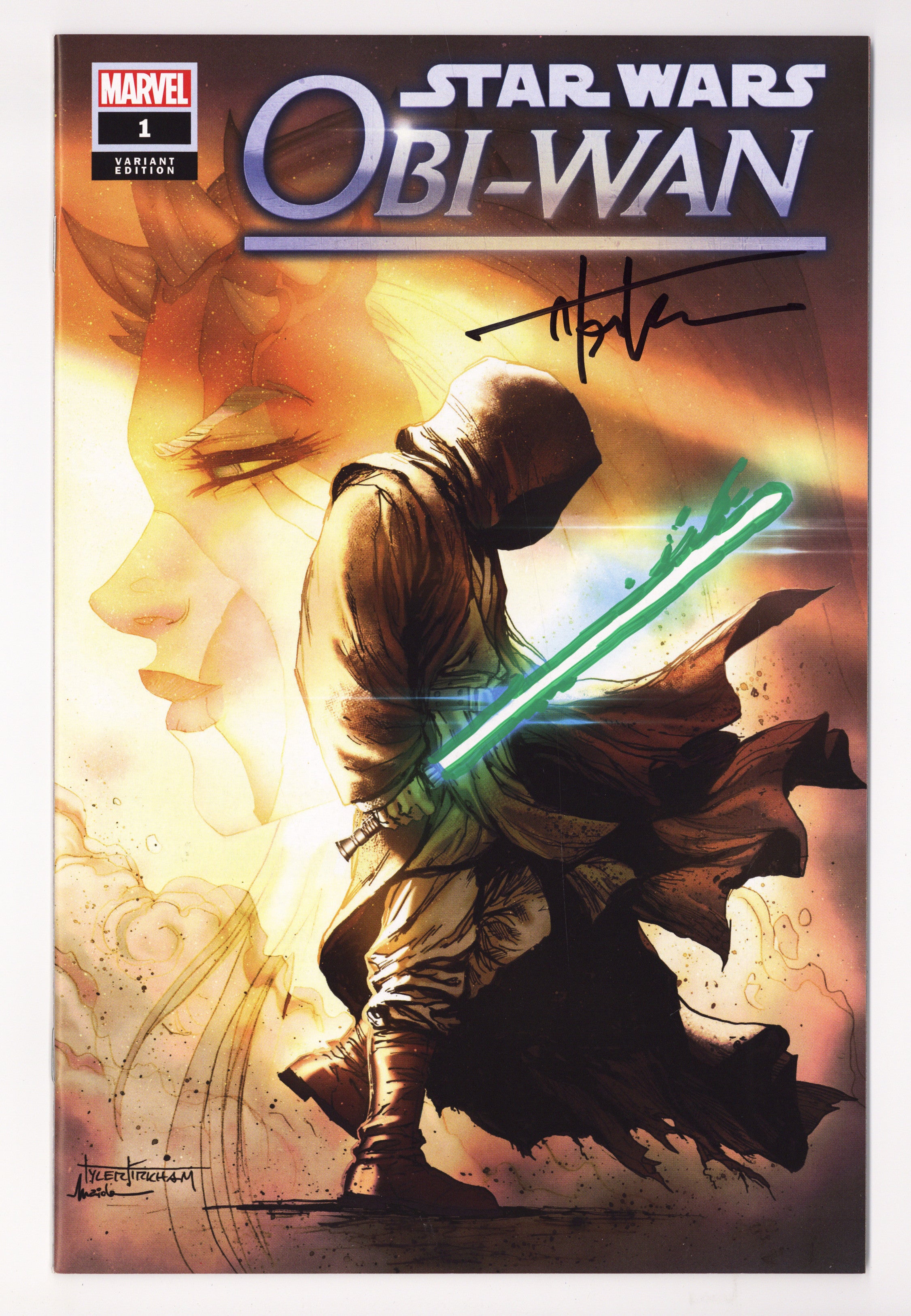 Star Wars: Obi-Wan Kenobi   1  NM- (9.2)   (2022) Kirkham     Exclusive Variant  Signed / Remarked x1 Cover Tyler Kirkham 