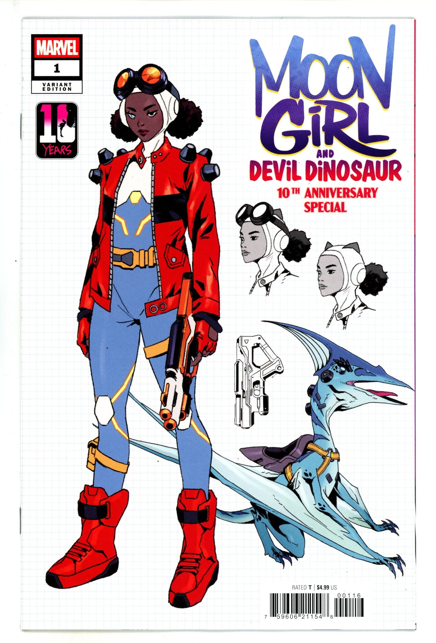 Moon Girl & Devil Dinosaur 10th Anniversary Special 1 Ramcheron Design Incentive Variant (2025)