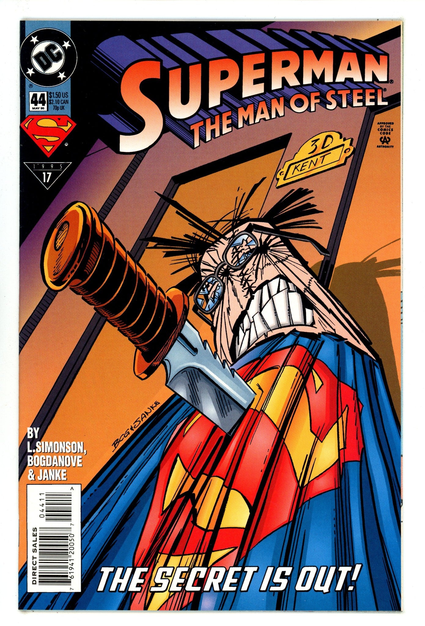 Superman: The Man of Steel 44 High Grade (1995) 