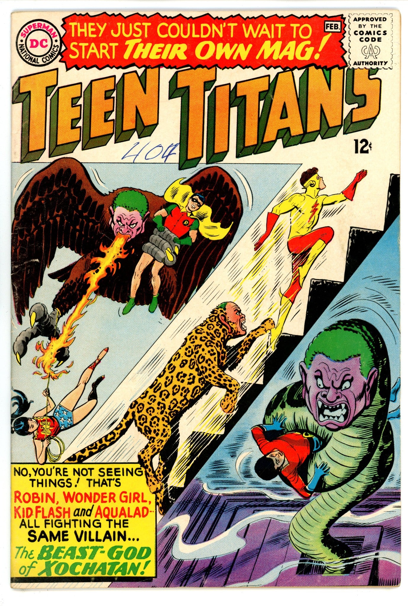 Teen Titans Vol 1 1 VG+ (4.5) (1966) 