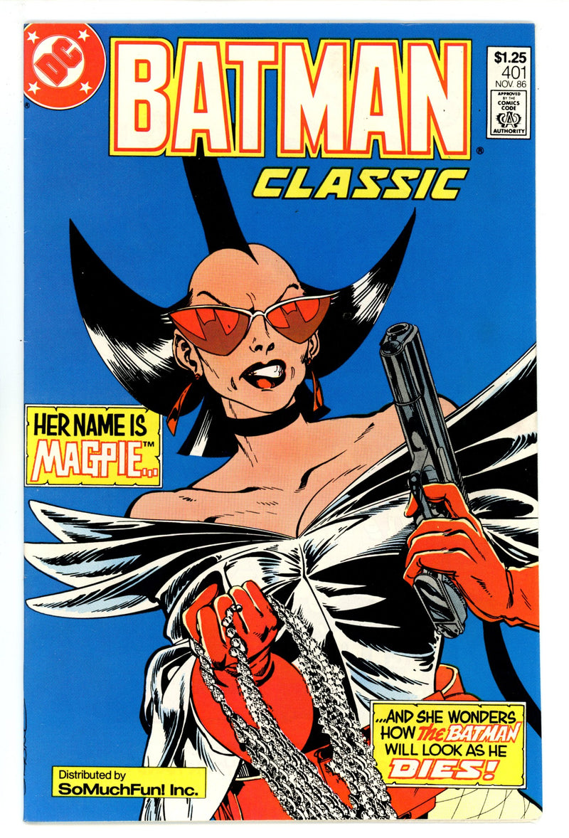 Batman Vol 1 401 VF (8.0) So Much Fun (1987) 