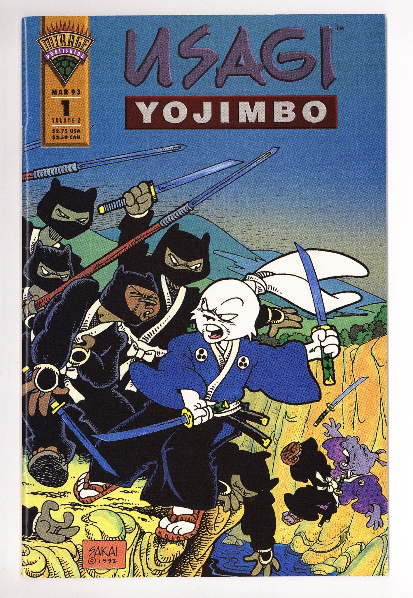 Usagi Yojimbo Vol 2 1 FN+ (6.5) (1993) 