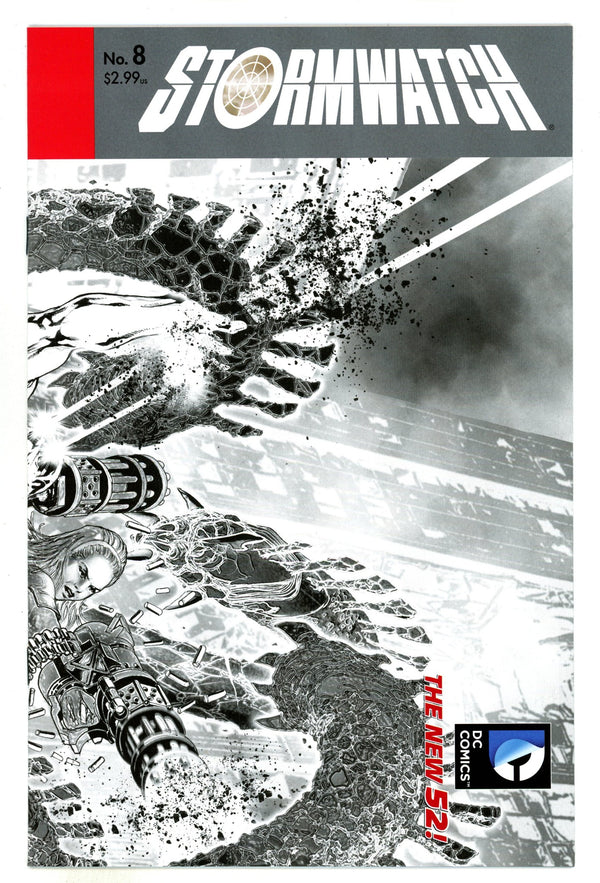 Stormwatch Vol 3 8 Mid Grade (2012) Sepulveda B&W Incentive Variant