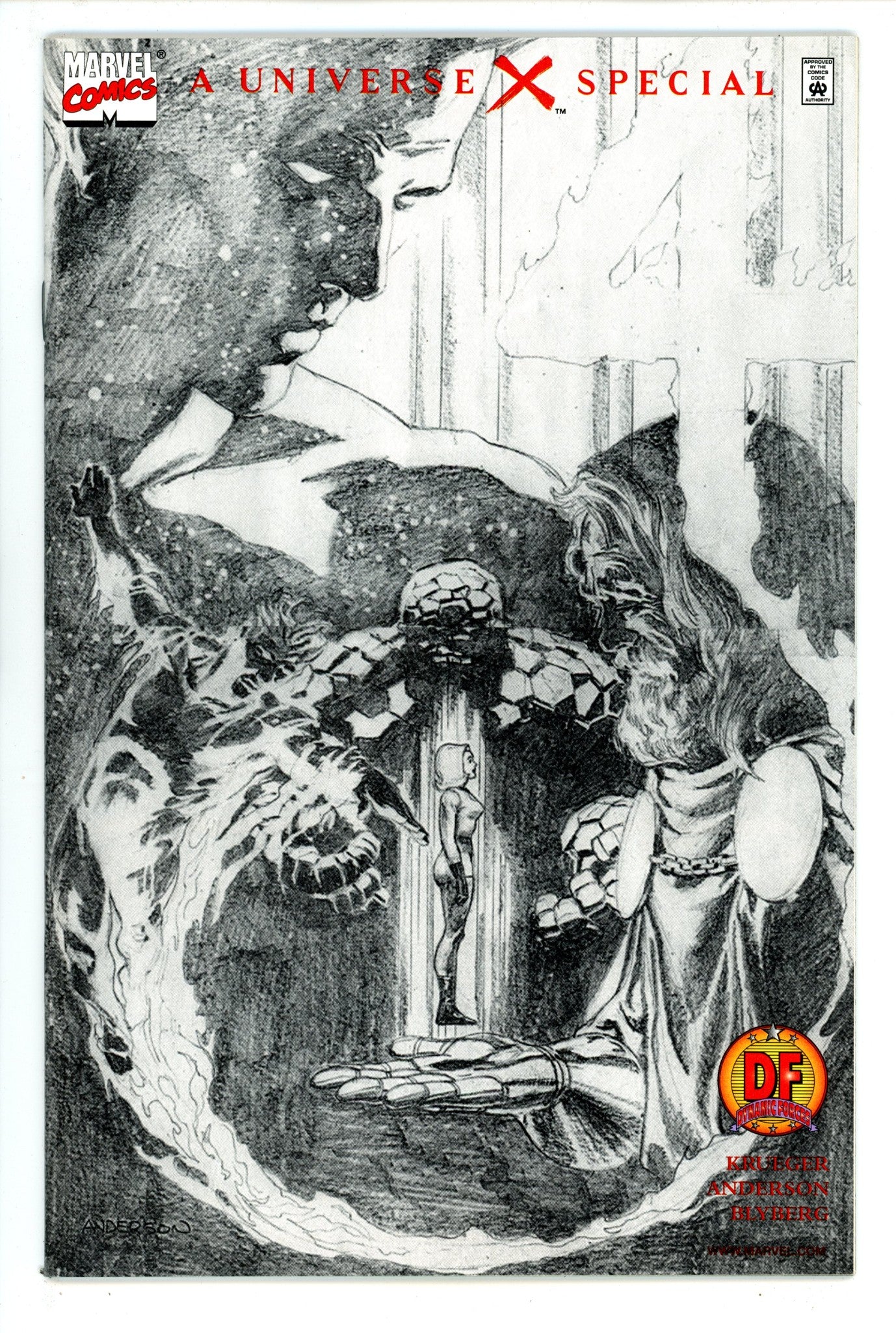 4 [Universe X] 1 VF+ (8.5) (2000) Ross Dynamic Forces Sketch Exclusive Variant 