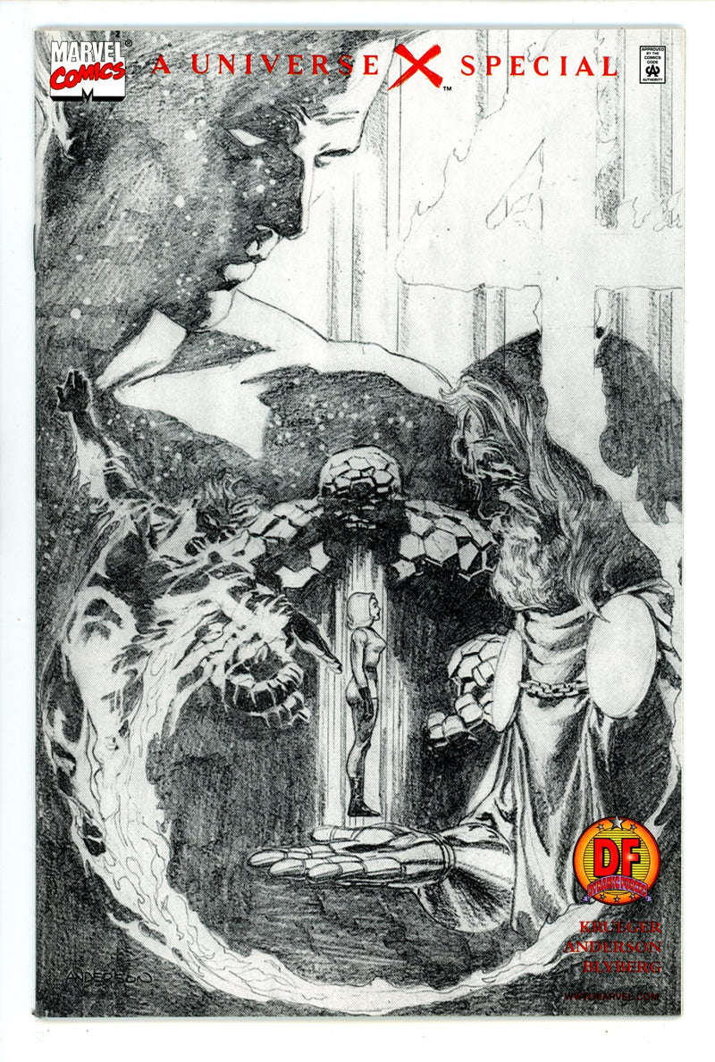 4 [Universe X] 1 VF+ (8.5) (2000) Ross Dynamic Forces Sketch Exclusive Variant 