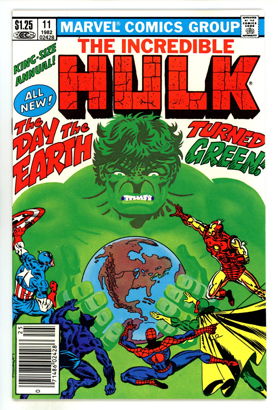 The Incredible Hulk Annual Vol 1 11 VF- (7.5) (1982) Canadian Price Variant 