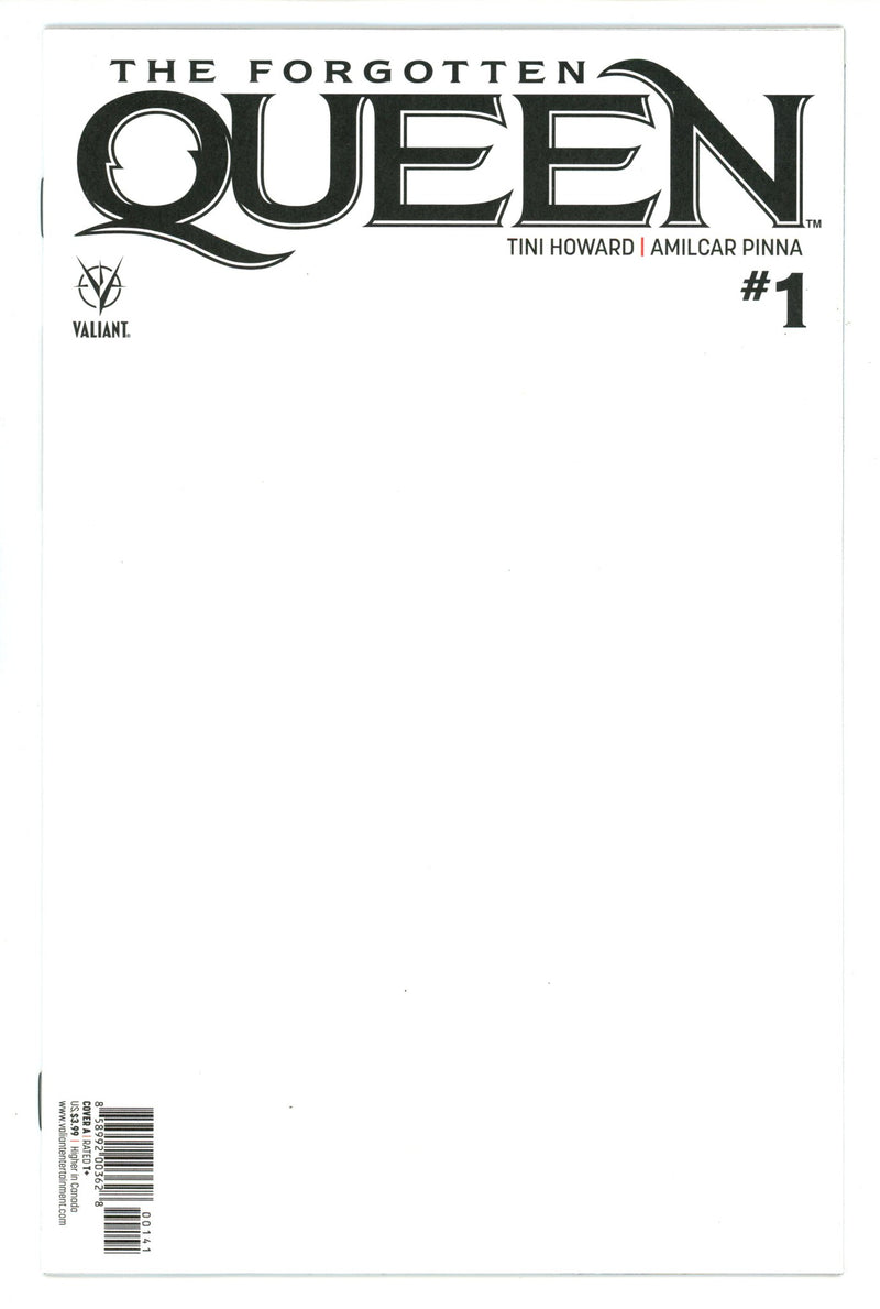 The Forgotten Queen 1 High Grade (2019) Blank Variant 