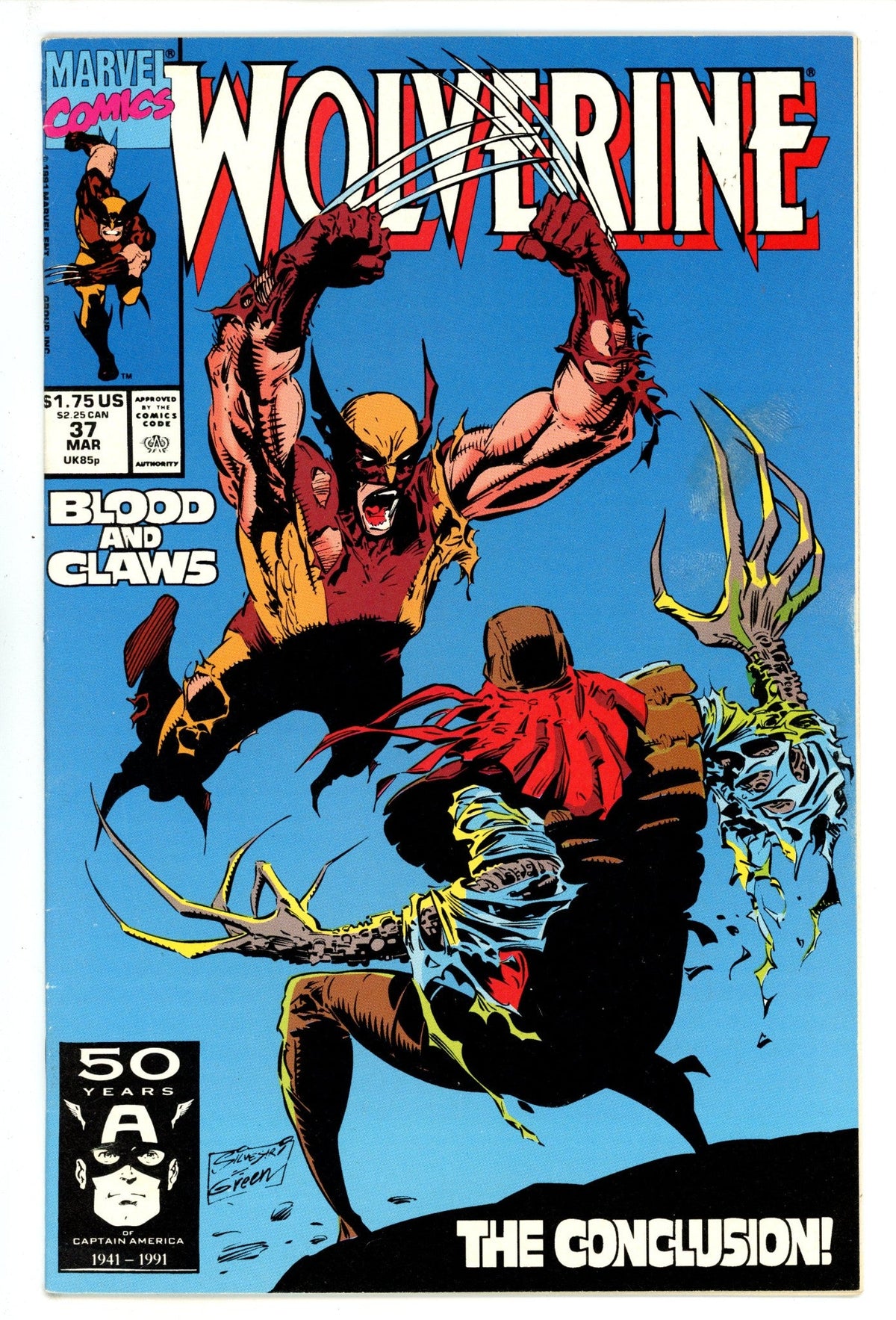 Wolverine Vol 2 37  Mid Grade   (1991)