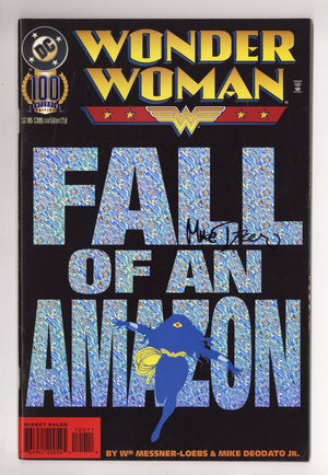 Wonder Woman Vol 2 100 VF- (7.5) (1995) Signed x1 Cover Mike Deodato