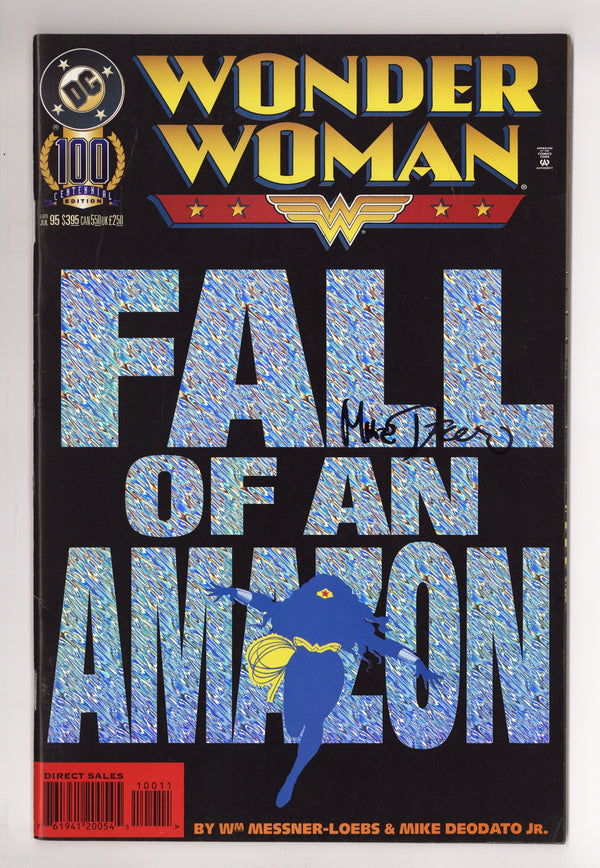 Wonder Woman Vol 2 100 VF- (7.5) (1995) Signed x1 Cover Mike Deodato