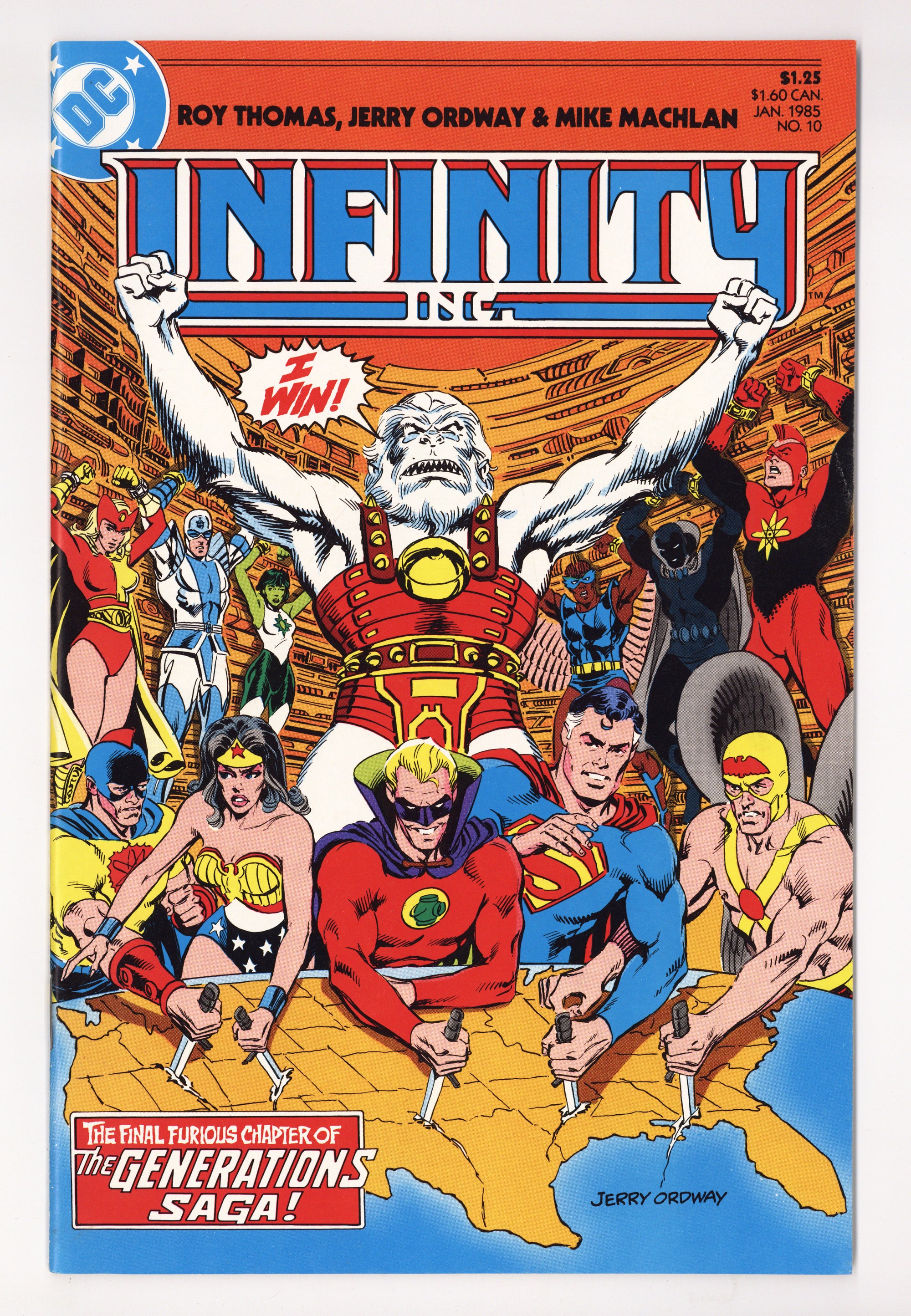 Infinity, Inc. Vol 1 10 High Grade (1985) 