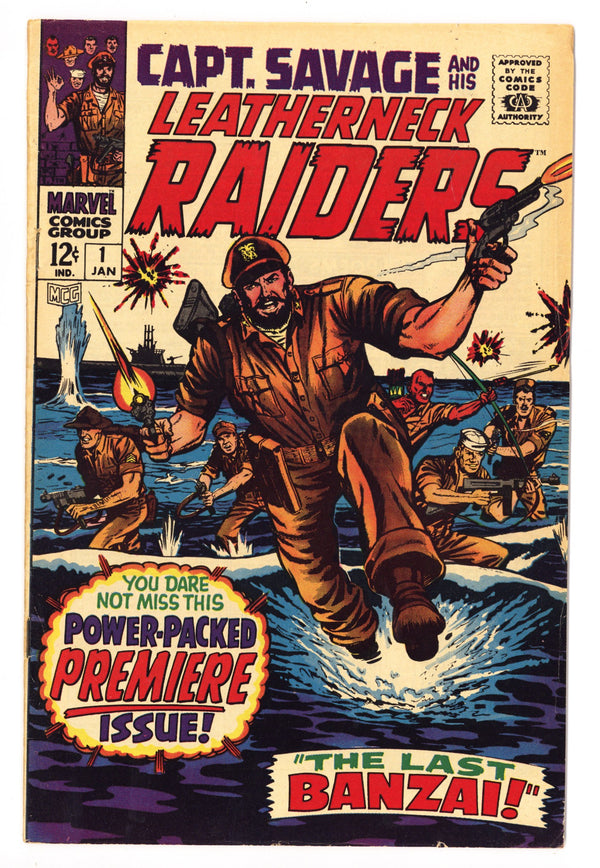 Capt. Savage and His Leatherneck Raiders 1 FN/VF (7.0) (1968)
