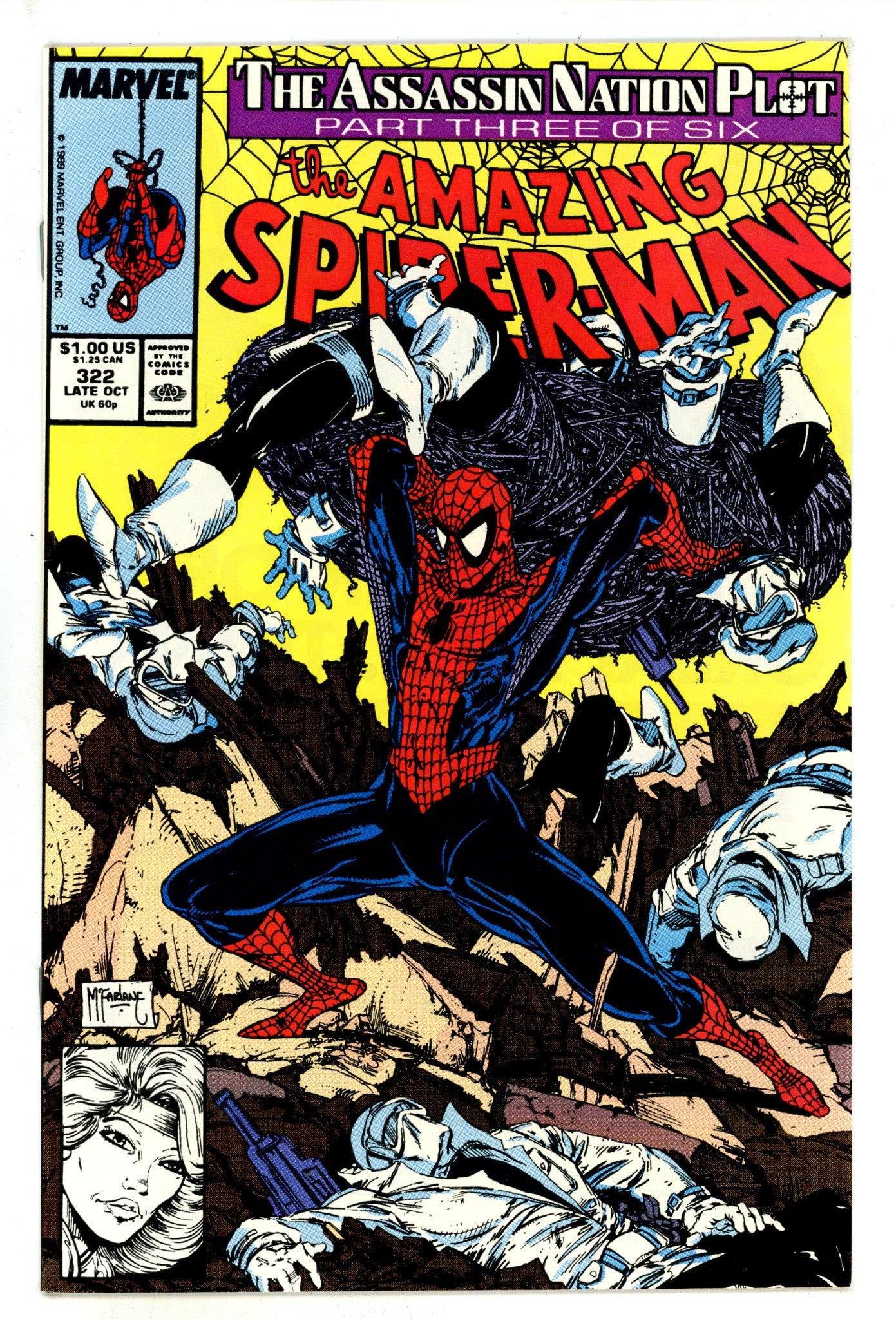 The Amazing Spider-Man Vol 1 322 NM- (9.2) (1989) 