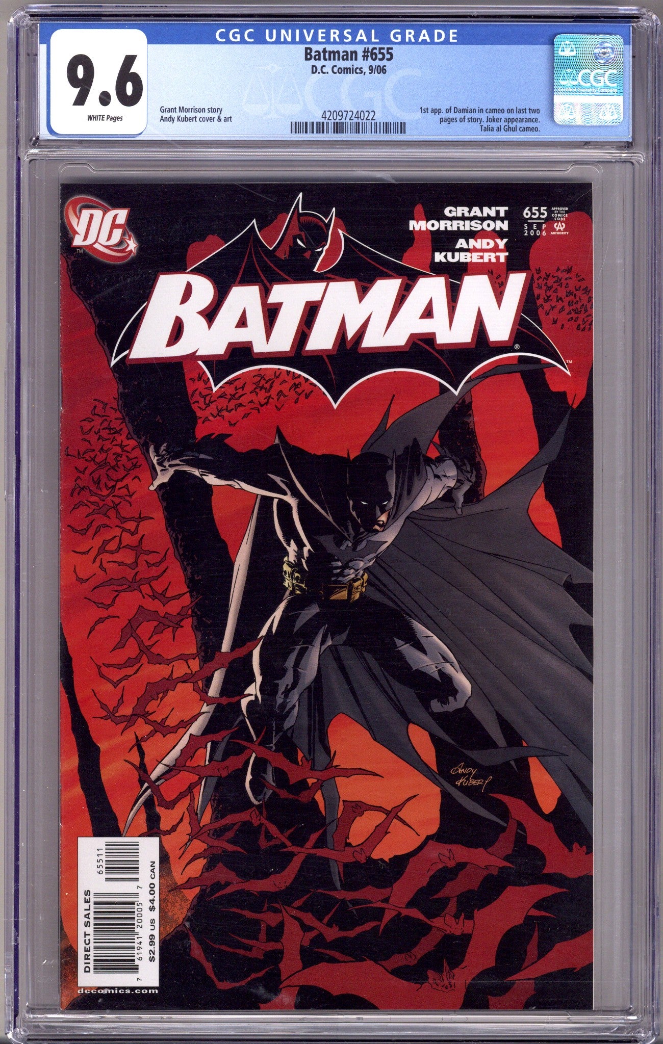 Batman Vol 1 655 CGC 9.6 (NM+)   (2006)        