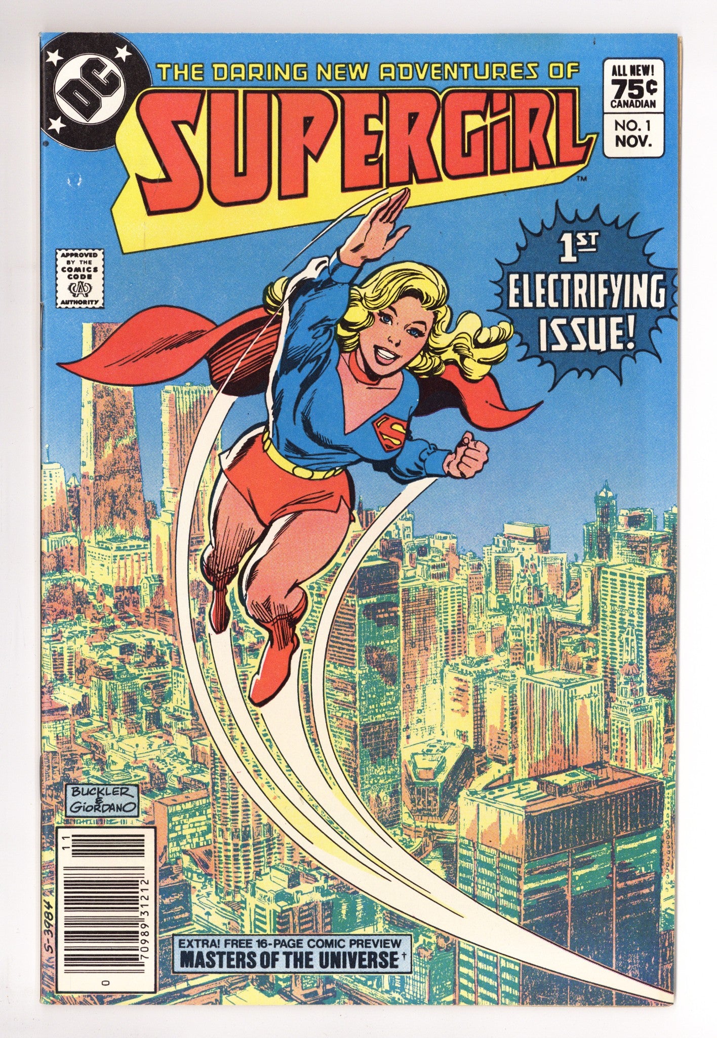 The Daring New Adventures of Supergirl 1 NM- (9.2) (1982) Canadian Price Variant 