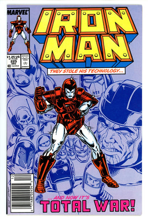 Iron Man Vol 1 225 VF+ (8.5) (1987) Newsstand
