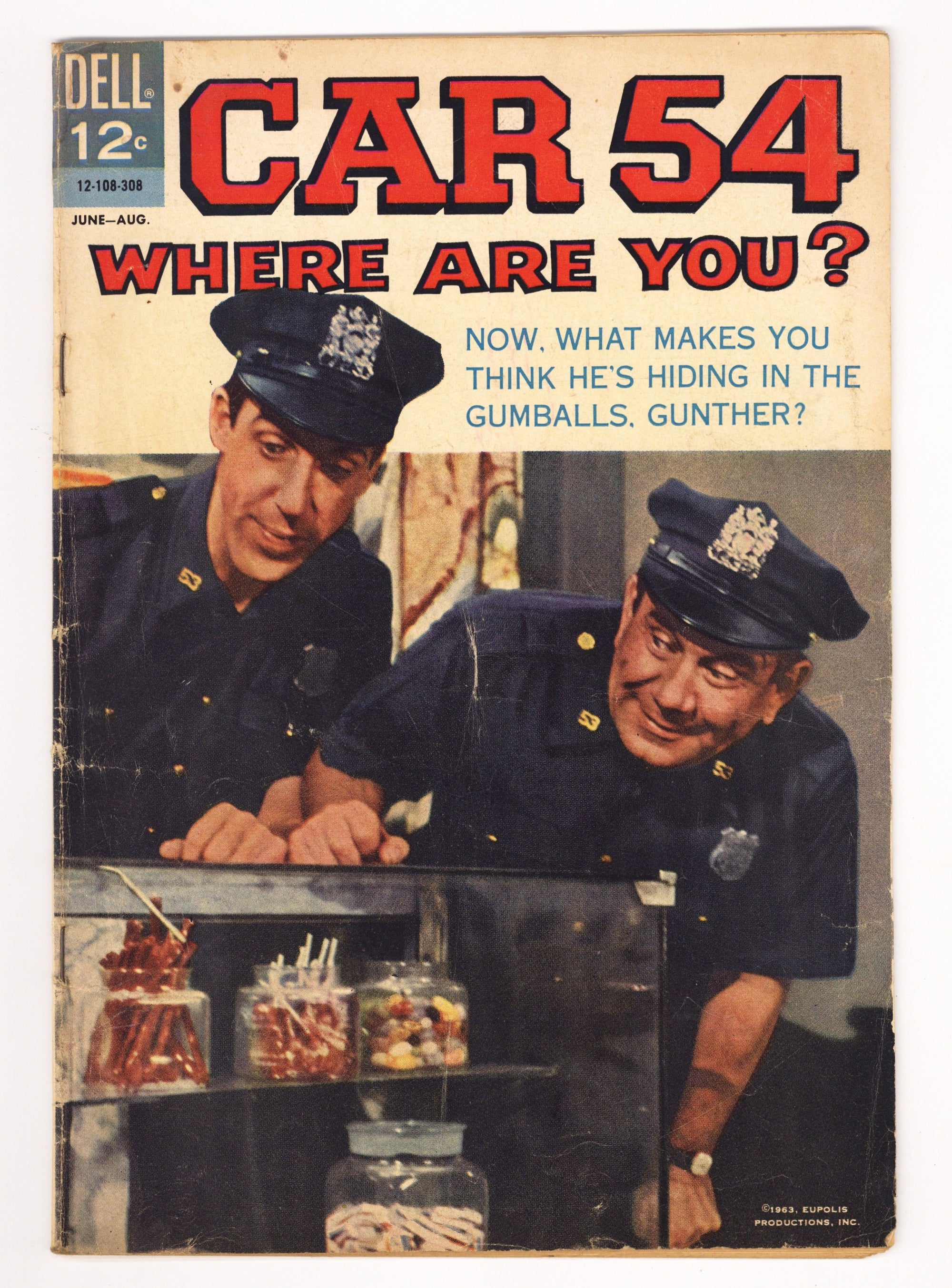 Car 54, Where Are You? 6 PR (0.5) Centerfold Missing (1963) 