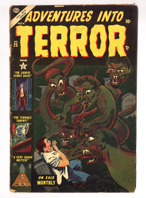 Adventures into Terror 25 PR (0.5) Spine Split (1953)