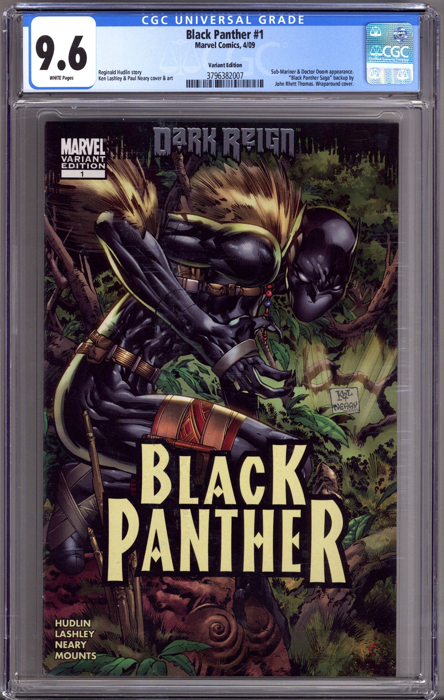 Black Panther Vol 5 1 CGC 9.6 (NM+) (2009) Lashley Variant 