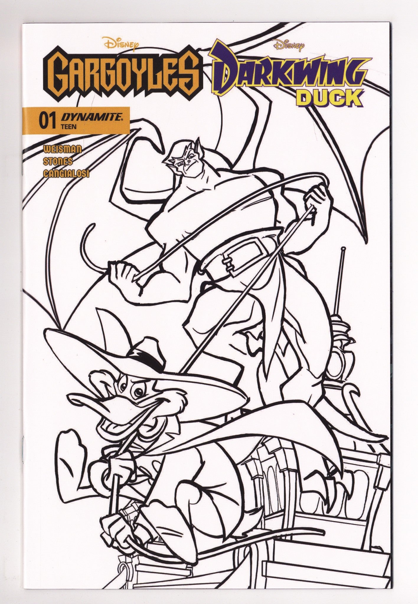 Gargoyles Darkwing Duck 1 Stones B&W Incentive (2026)