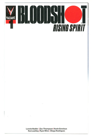 Bloodshot Rising Spirit 1 High Grade (2018) Blank Variant