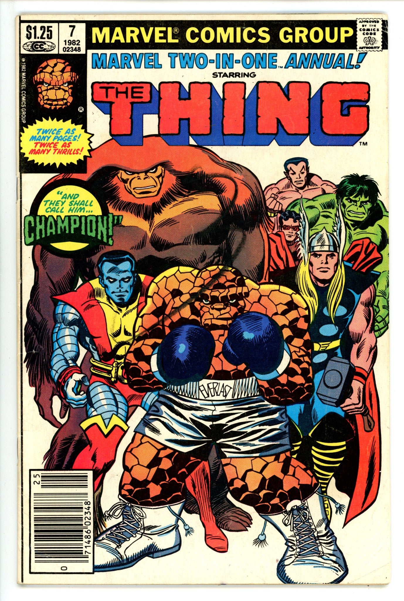Marvel Two-In-One Annual Vol 1 7 Canadian Variant VG- (1982)
