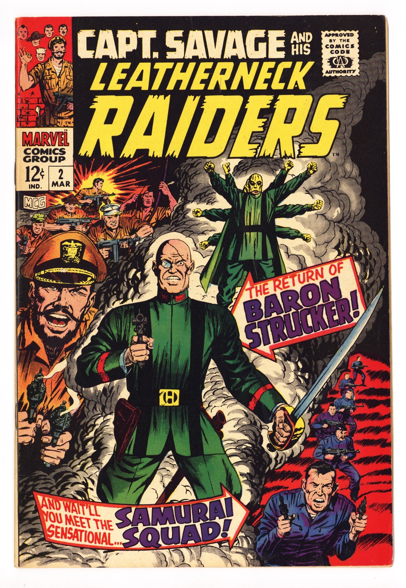 Capt. Savage and His Leatherneck Raiders 2 VF+ (8.5) (1968) 