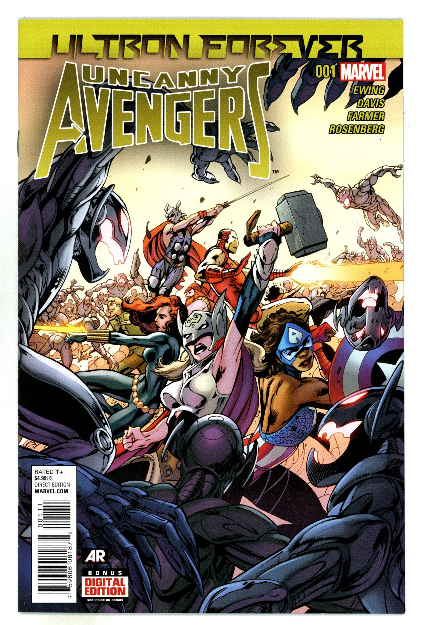 Uncanny Avengers: Ultron Forever 1 High Grade (2015) 