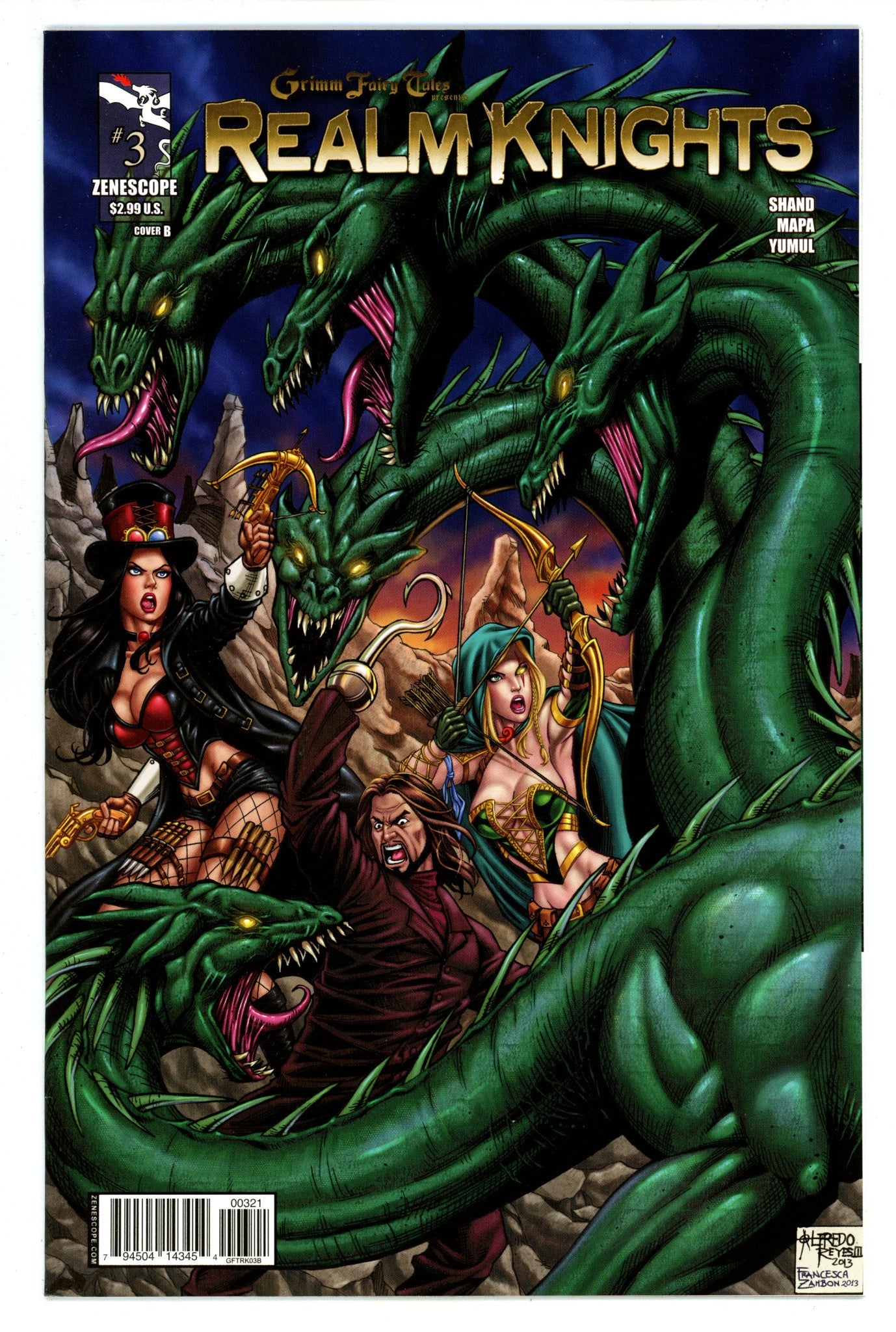Grimm Fairy Tales Presents Realm Knights 3 High Grade (2013) Reyes Variant 