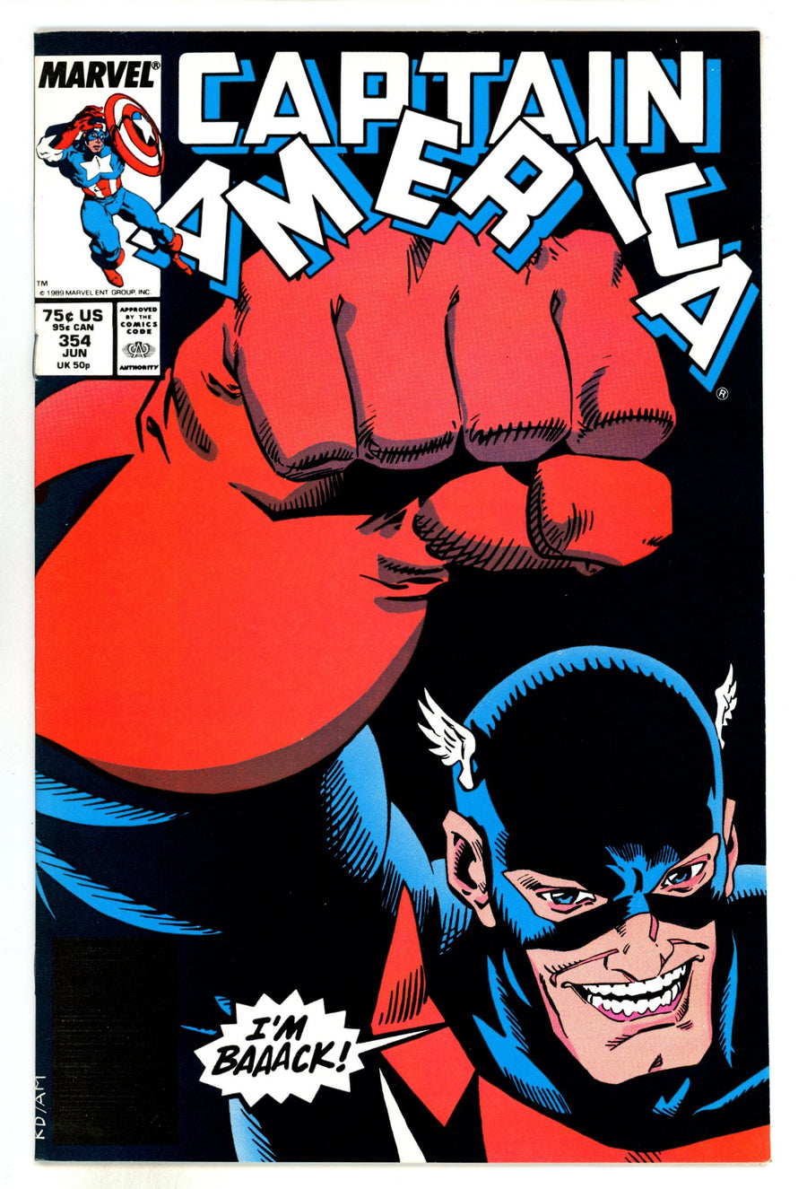 Captain America Vol 1 354  VF/NM (9.0)  (1989)  