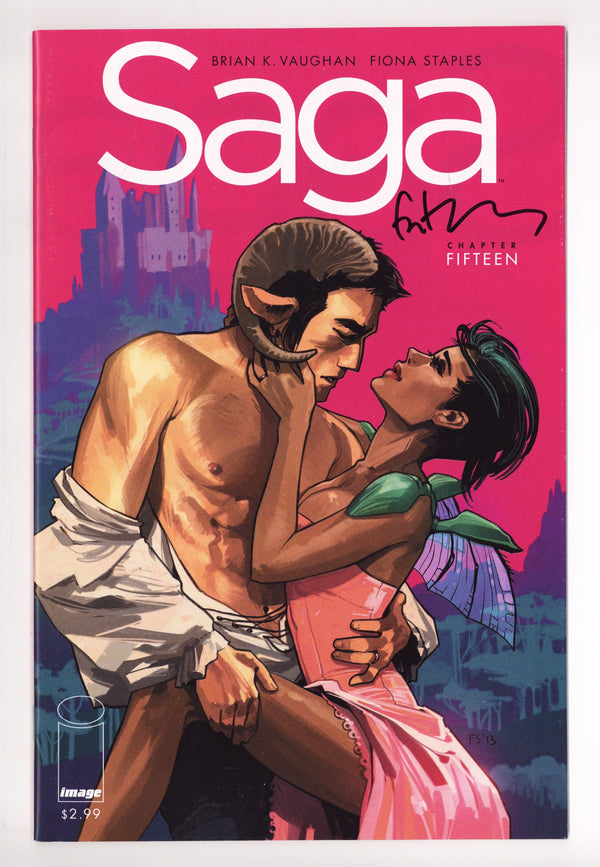 Saga 15 VF (8.0) (2013) Signed x1 Cover Fiona Staples