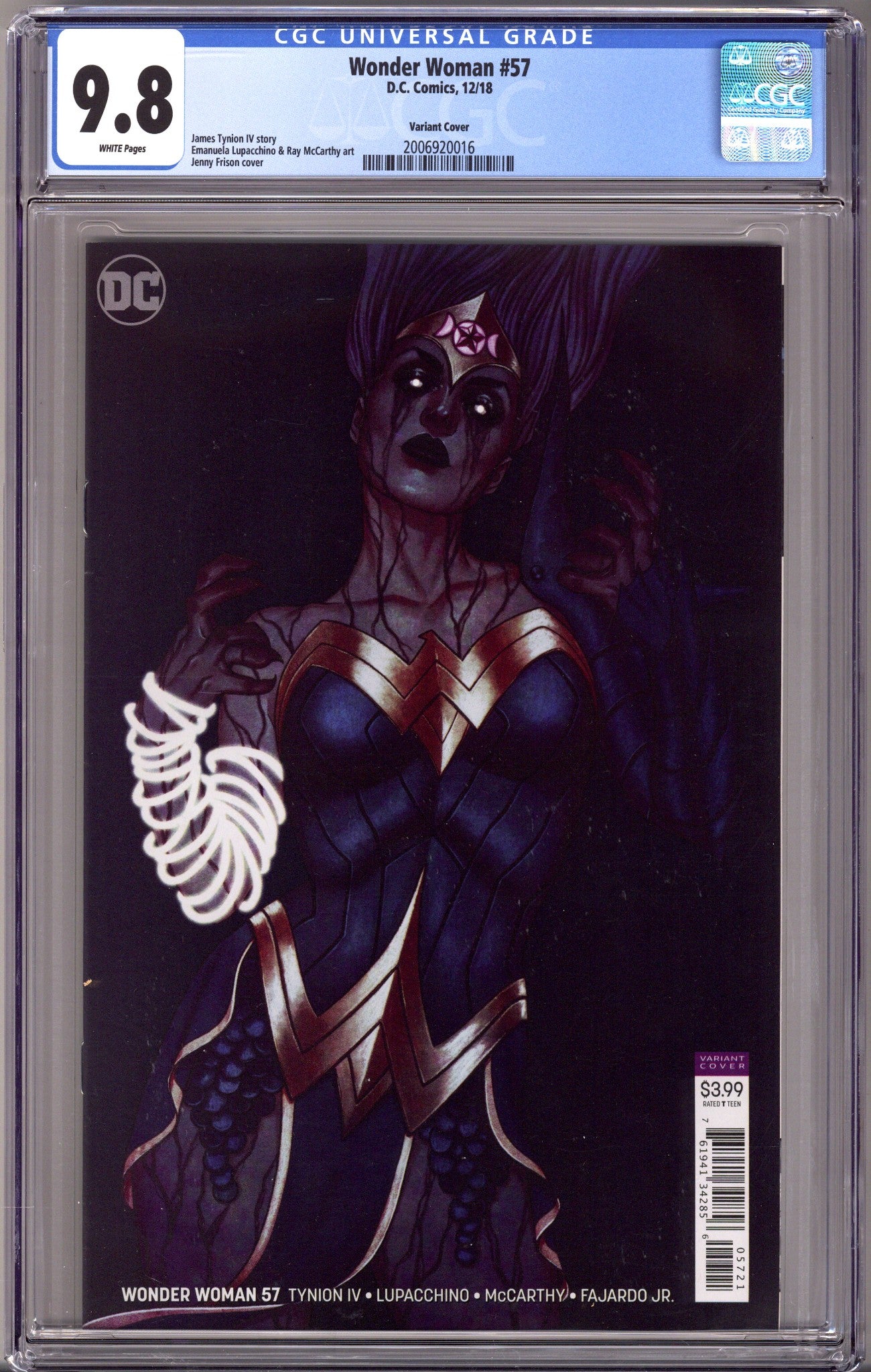 Wonder Woman Vol 5 57 CGC 9.8 (NM/M) (2018) Frison Variant 