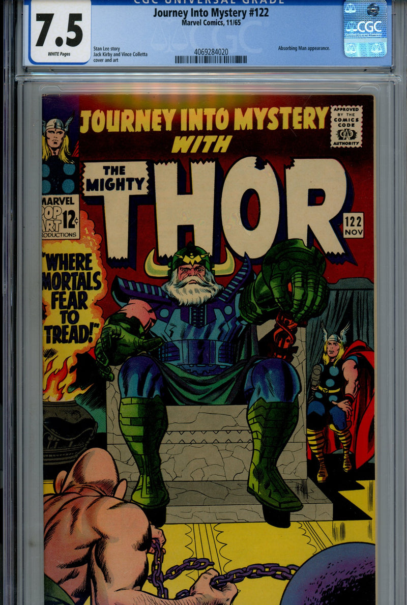 Journey into Mystery Vol 1 122 CGC 7.5 (VF-) (1965) 