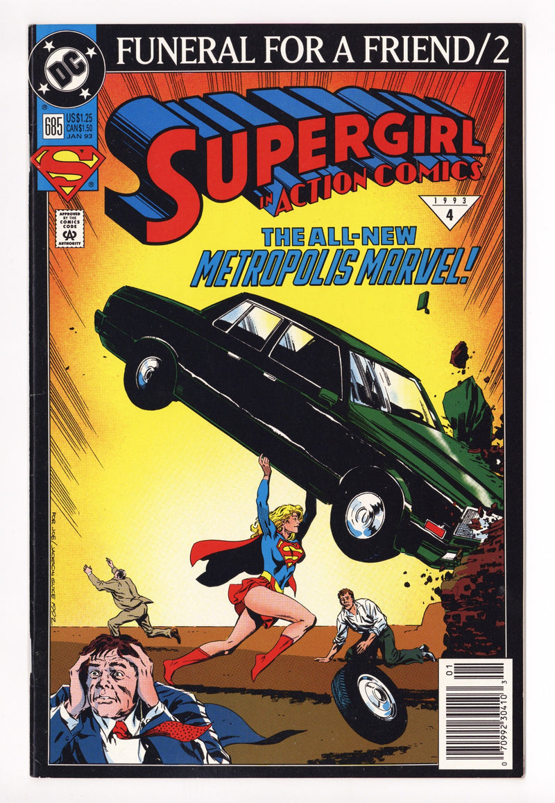 Action Comics Vol 1 685 Mid Grade (1993) Newsstand 