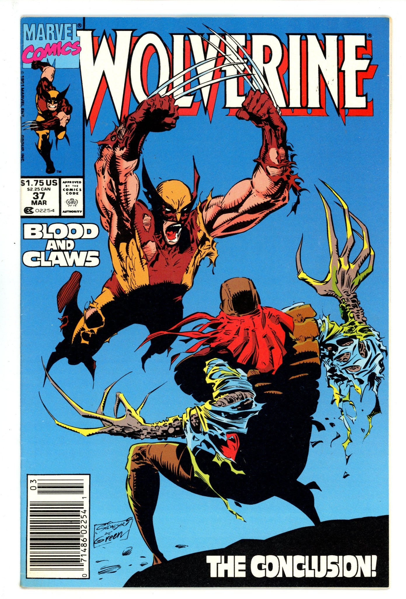 Wolverine Vol 2 37 Mid Grade (1991) Newsstand 