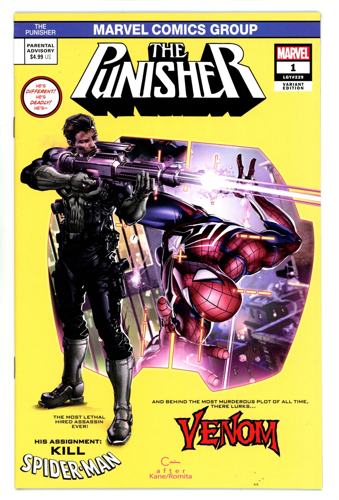 The Punisher Vol 12 1 (229) VF (8.0) (2018) Crain Homage Exclusive Variant 