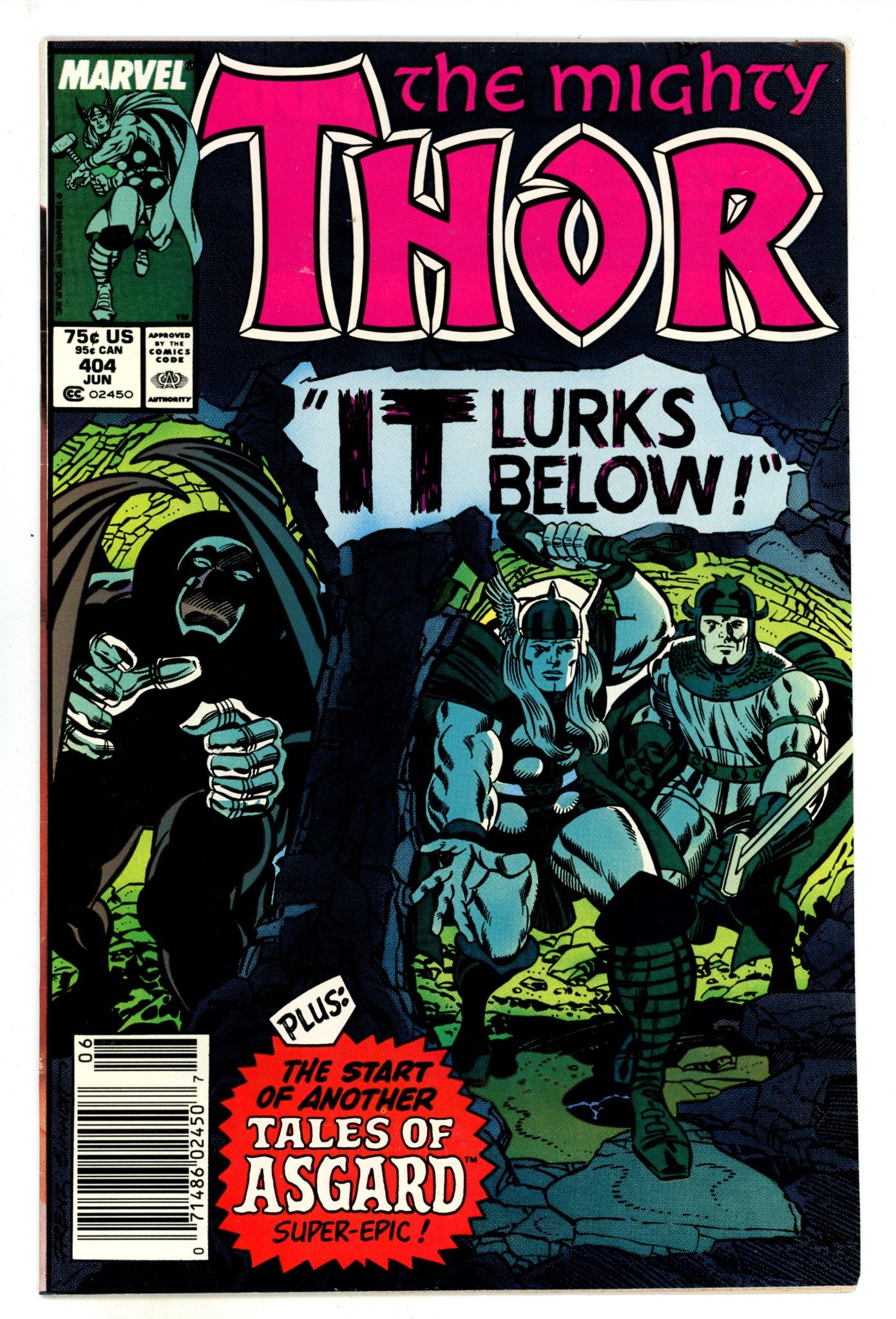 Thor Vol 1 404  Mid Grade   (1989)     Newsstand  