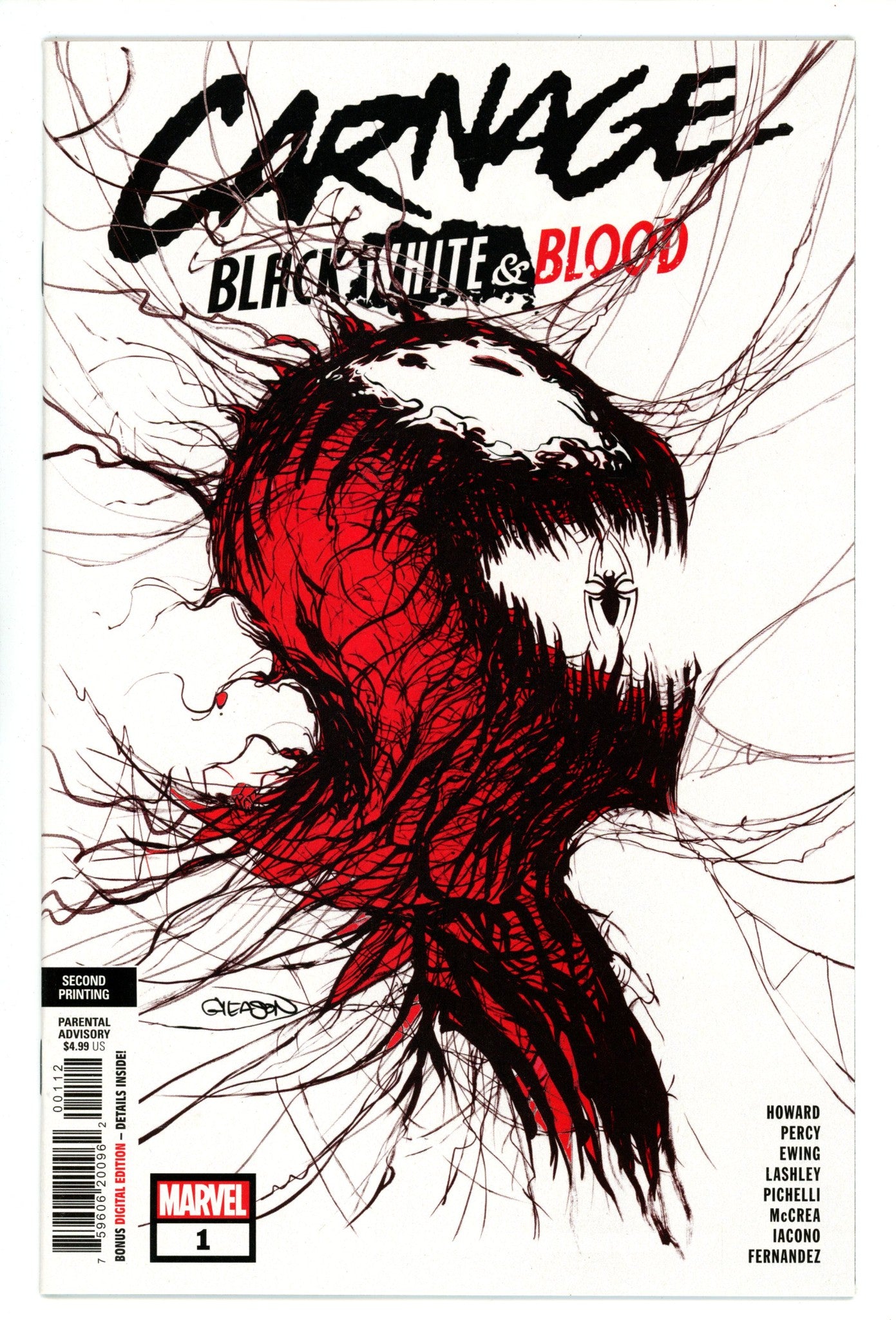 Carnage: Black, White & Blood 1 High Grade (2021) 2nd Print 