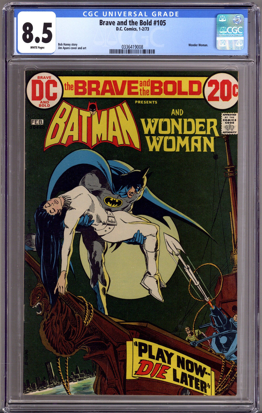 The Brave and the Bold Vol 1 105 CGC 8.5 (VF+) (1973) 