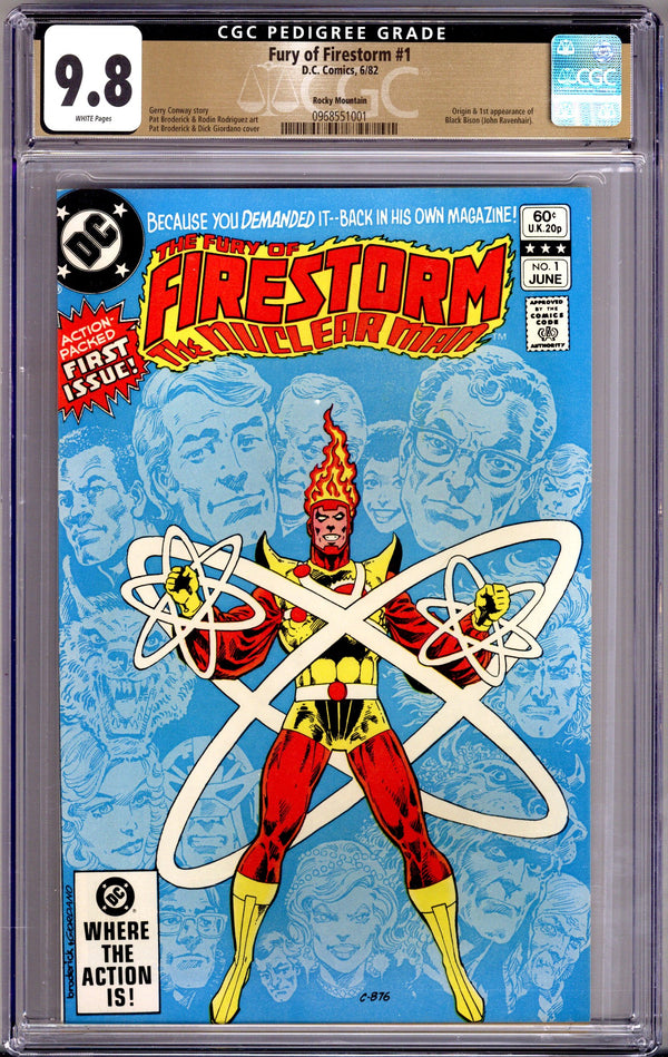 The Fury of Firestorm Vol 2 1 CGC 9.8 (NM/M) Rocky Mountain Pedigree (1982)