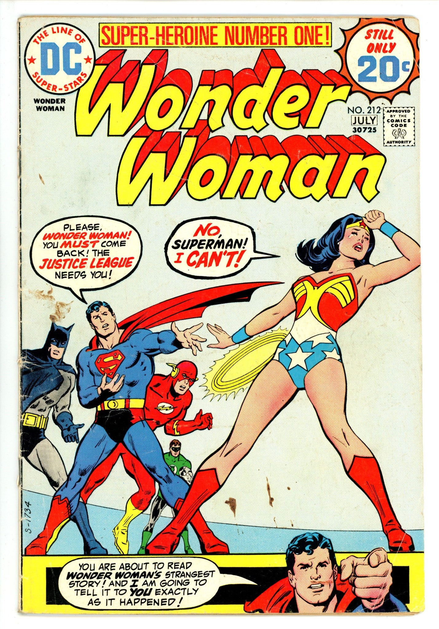 Wonder Woman Vol 1 212 GD/VG (1974)