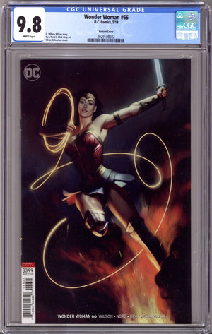 Wonder Woman Vol 5 66 CGC 9.8 (NM/M) (2019) Kalvachev Variant