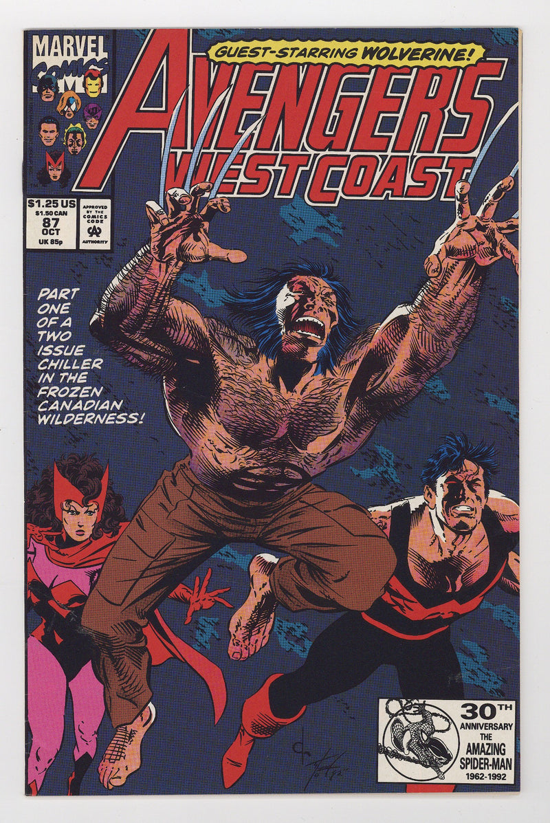 Avengers West Coast Vol 2 87 Mid Grade (1992) 