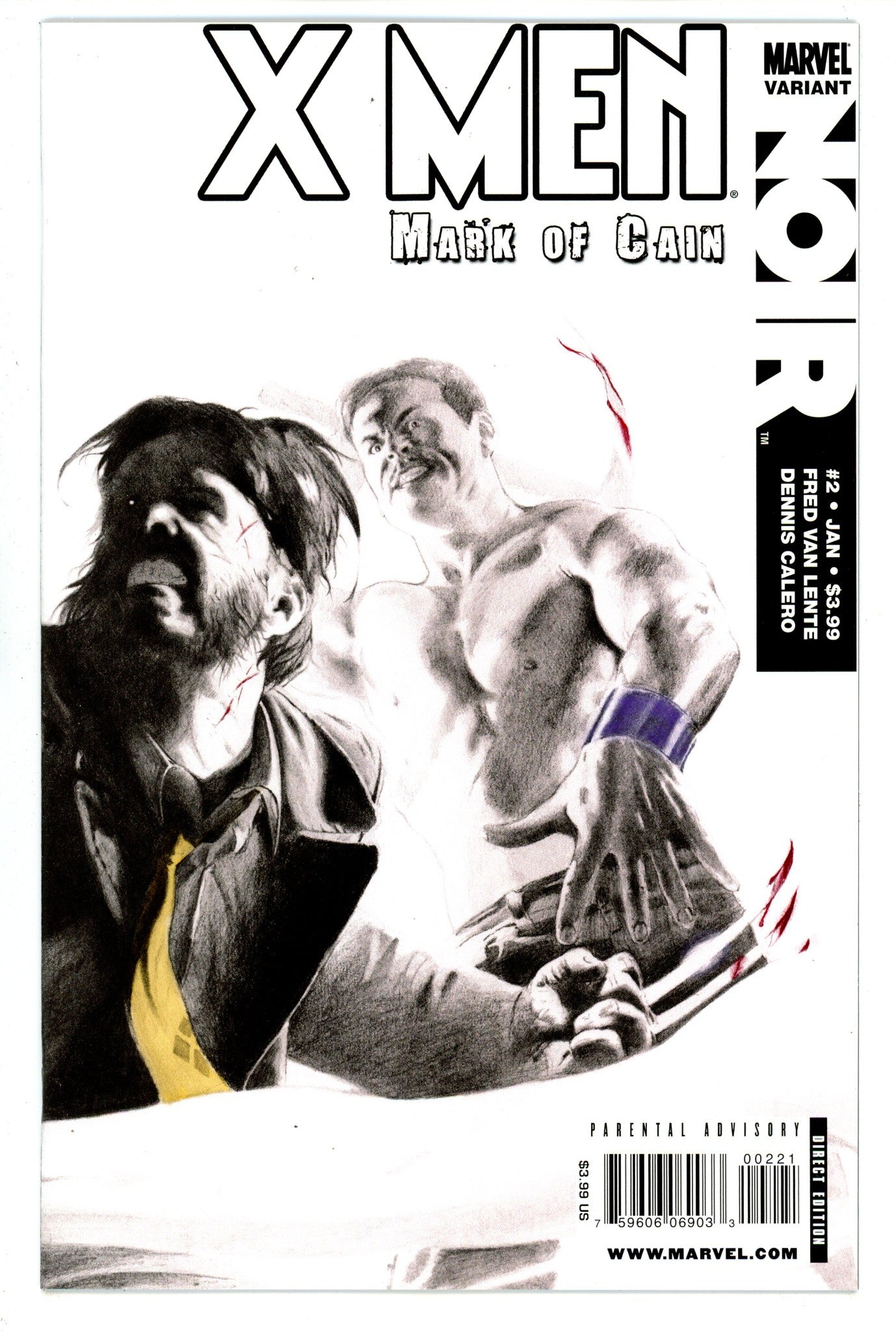 X-Men Noir: Mark of Cain 2 High Grade (2010) Calero Variant 